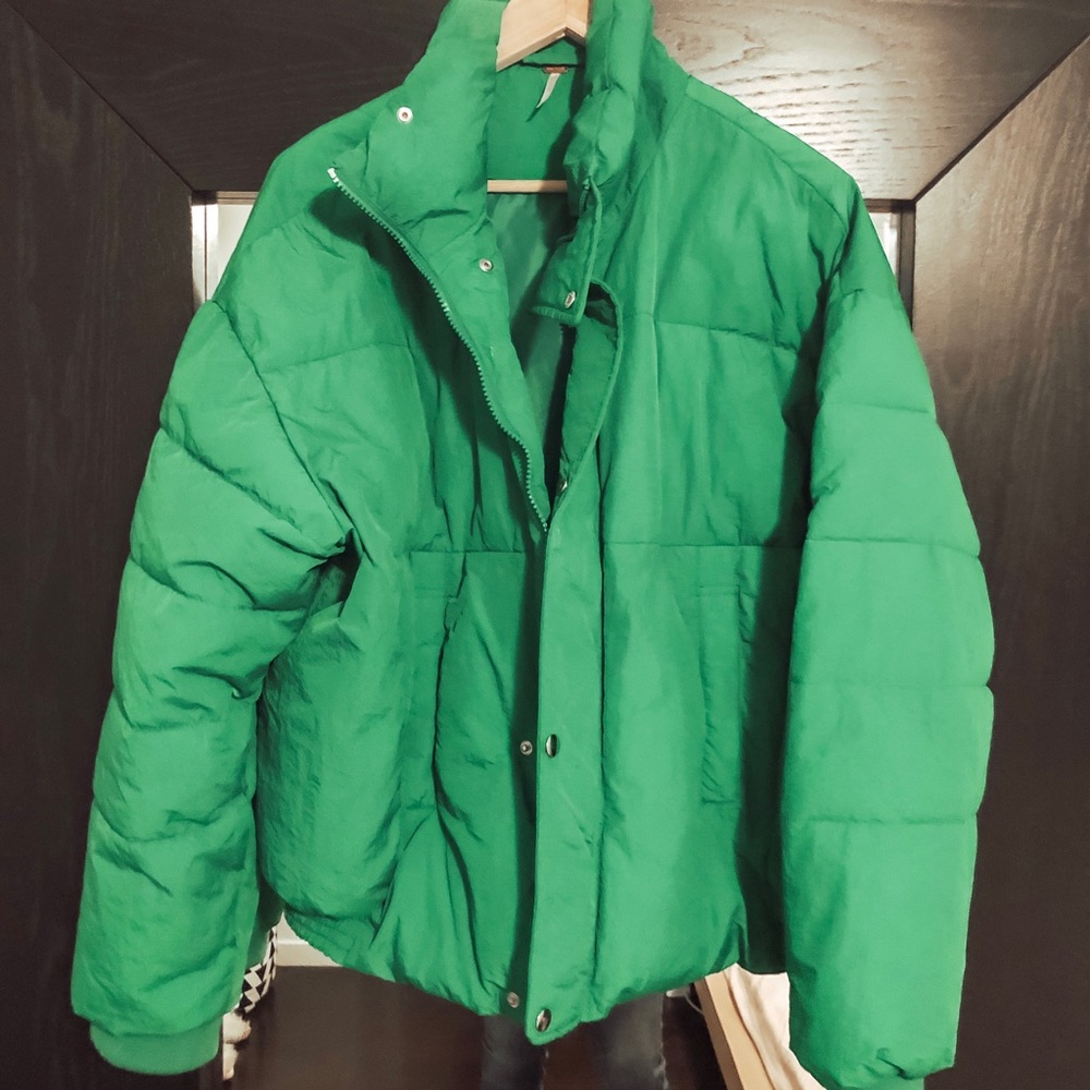 Freepeople Oversized Kelly Green Jacket